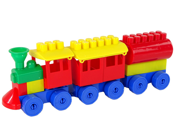 Coloured Train 3-part Blocks K2