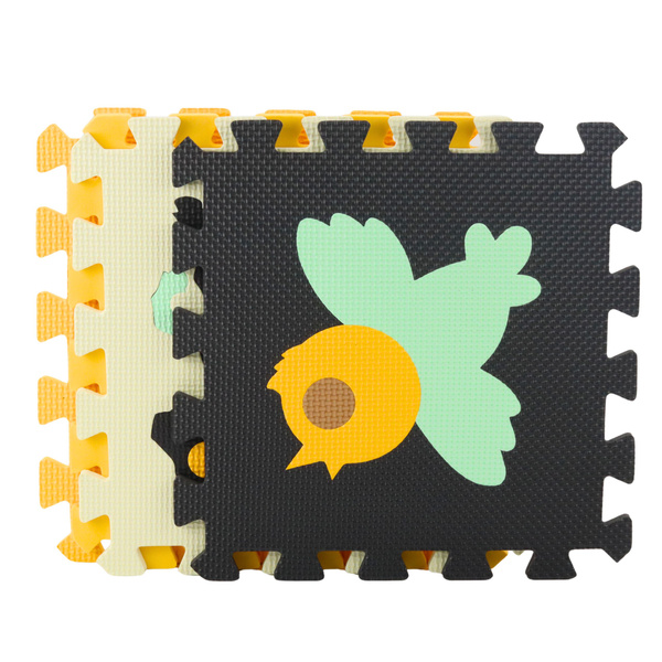 Soft Puzzle Educational Mat EVA Foam Animals Brown 16 pcs.