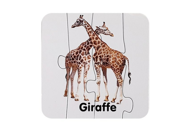 Educational Puzzle Wild Animals Puzzle 10 English Connections