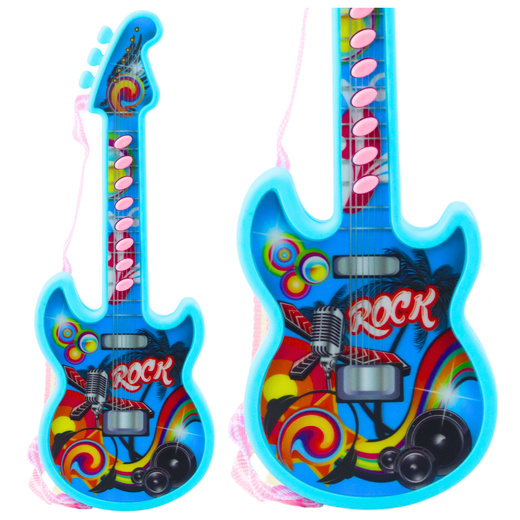 Electric Guitar For Kids Melodies Solmization Range Blue 29cm