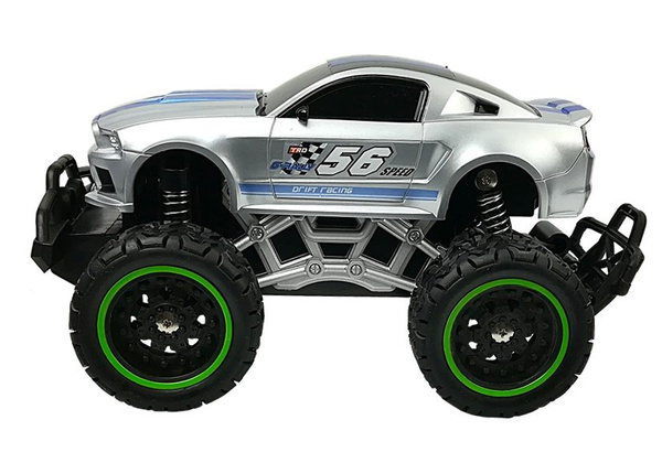 Remote controlled Car Off-road R/C Silver High Wheels