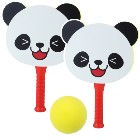 Soft Foam Panda Bouncing Paddles