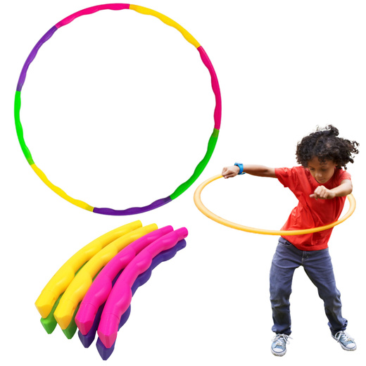 Hula Hop mit Nieten faltbar bunt 7El Durchmesser 50cm