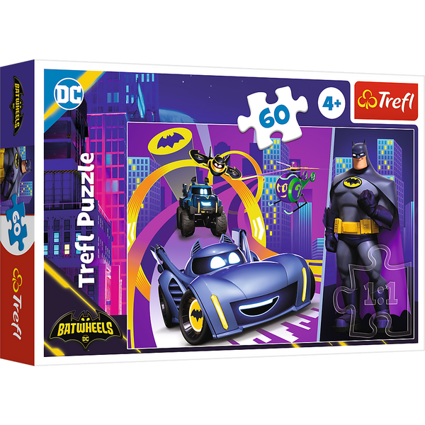 Puzzle - 60 - Batman und seine Fahrzeuge Trefl 17400