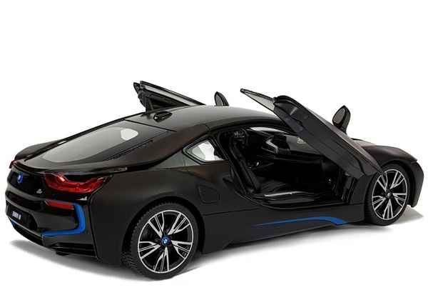 Auto R/C BMW i8 Rastar 1:14 Schwarz Automatik-Türen