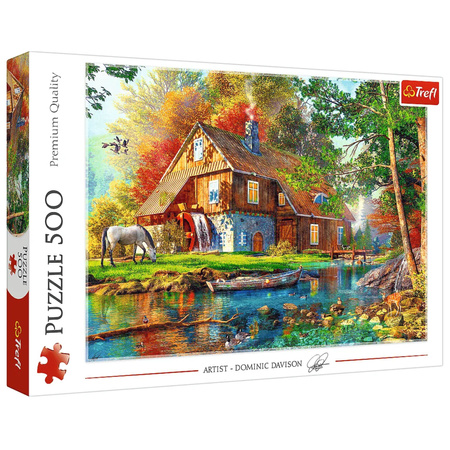 Puzzle - "500" - Hütte am Fluss Trefl 37484