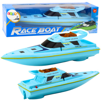 Boat Motorboat Floating Yacht Battery Operated Blue