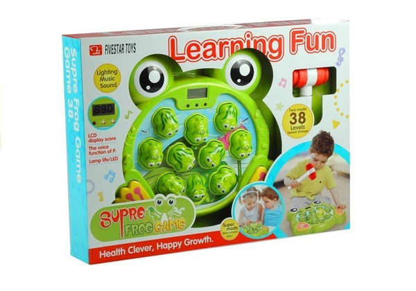 Glowing Frogs with a Hammer Arcade Game