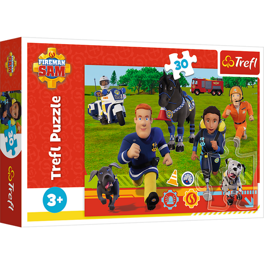 Puzzle - "30" - Bereit zu helfen Feuerwehrmann Sam Trefl 18297