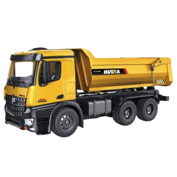 RC Huina Dump Truck with Lights and Sounds Yellow 1:14