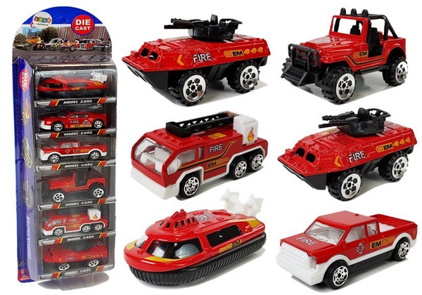 1:64 Fire Brigade Set 6 Pieces