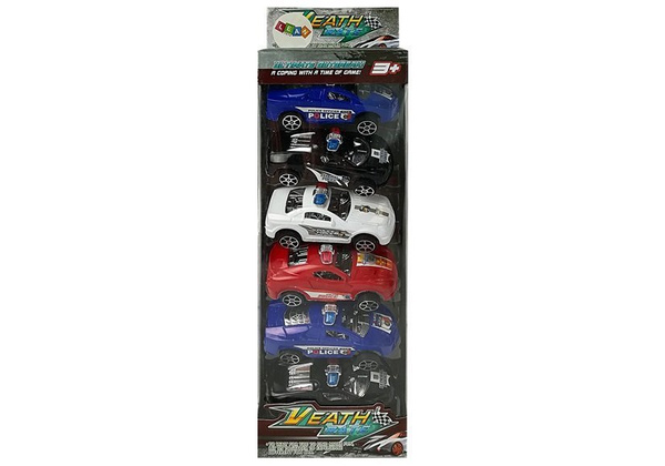 Set Autos, Autos, Polizei, Wachen, motorisiert 6-tlg.