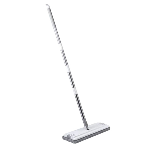 Cleaning Set: Double-Chamber Bucket, Microfiber Flat Mop