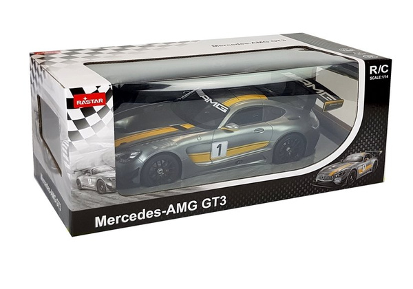 Auto R/C Mercedes AMG GT3 Rastar 1:14 Grau