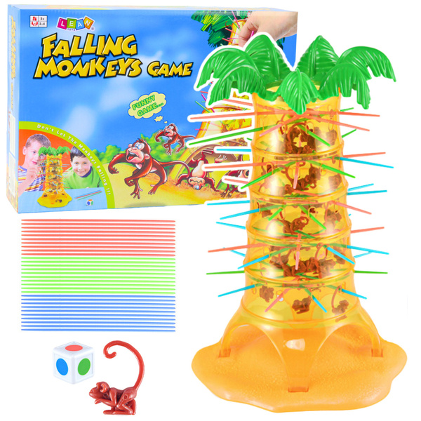 Familien-Arcade-Spiel Springende fallende Affen Palme 30cm
