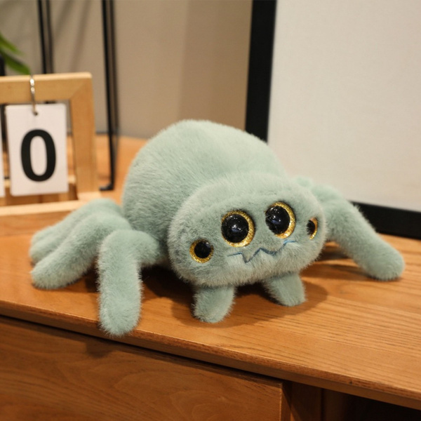 Plush Toy Spider Insect Cuddly Toy Green 32cm