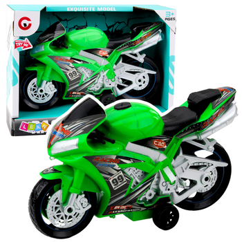 Racing Bike Racer Drive Lights Sounds Green