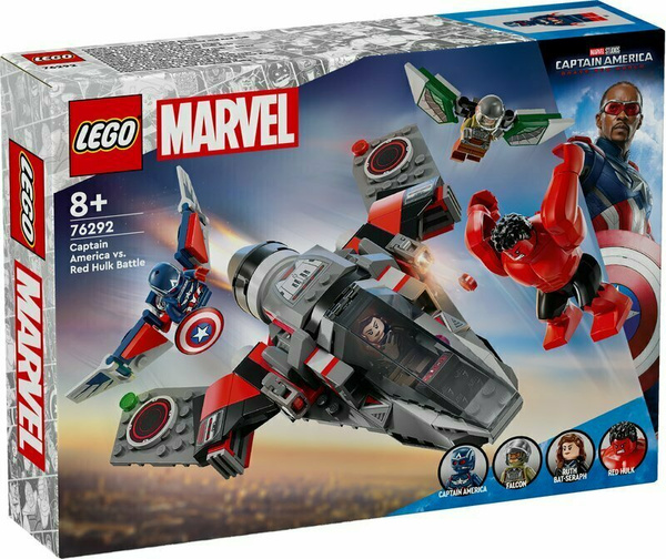 LEGO 76292 SUPER HEROES Captain America vs. Red Hulk – Duell