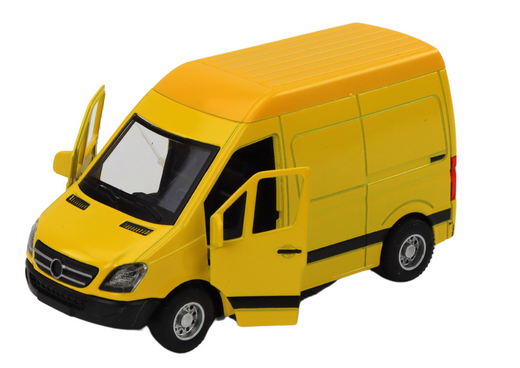 Lieferwagen 1:32 Lichtgeräusche Rot Schwarz Gelb Weiß