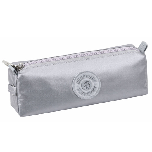 School Pencil Case Organizer Single Compartment Gray 21.5cm