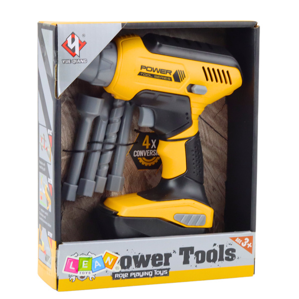 Battery Powered Drill Driver 4 Interchangeable Bits LED Light