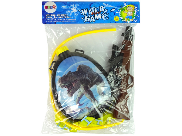 Wasserpistole Braun Magazin in Rucksack Geschirr Dinosaurier