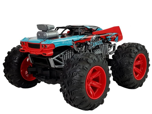 Remote Controlled Terrain Car 1:14 2.4G RC Red Big Wheels 