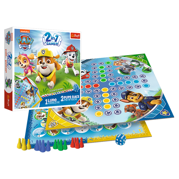 Brettspiel 2-in-1 Mensch ärgere dich nicht Paw Patrol Trefl 01896