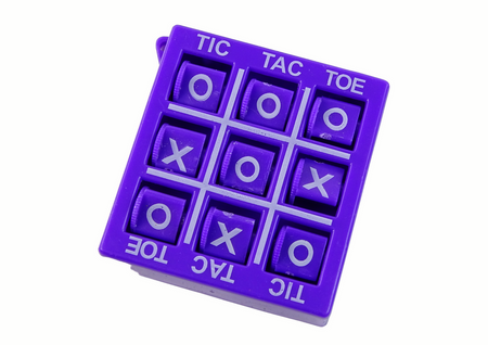 Tic Tac Toe Spiel 4,5 cm Lila