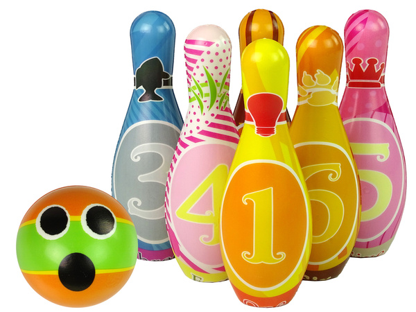 Soft Bowling Set 6 Stück Bunte Zahlen Kugel