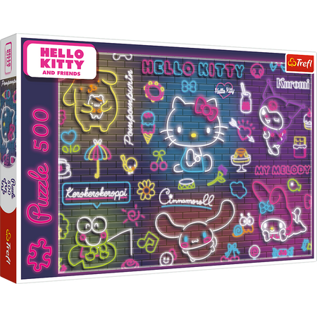 Puzzle - 500 - Neon Hello Kitty - Trefl 37523