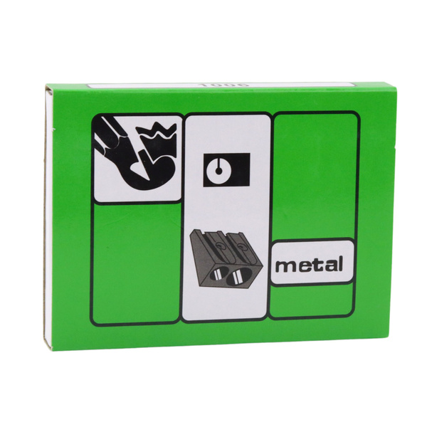 Doppelter Metallspitzer für dicke und dünne Buntstifte