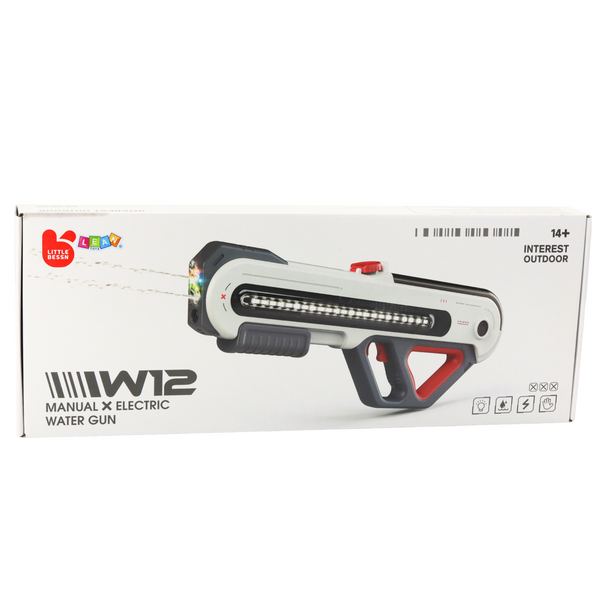 Large Gun Rifle W12 Electric Water LED White 60cm