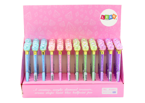 Diamond Ball Pen Diamonds Blue Refill 0.7mm Mix
