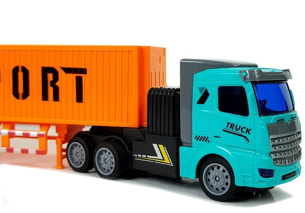 Remote Controlled 27 Mhz 1:48 Orange Delivery Truck