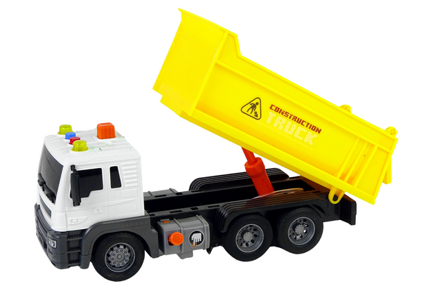 Construction Vehicle Tipper Truck 1:16 Yellow Lift Trailer