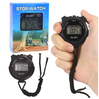 Digital LCD Electronic Sports Stopwatch XL-011 Black