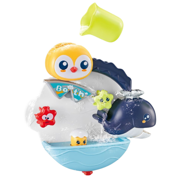 Interaktives Badewasserspielzeug Pinguinwal