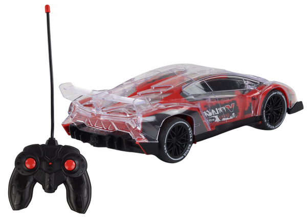 Remote Controlled RC Sports Car 1:16 Scale Red Lights