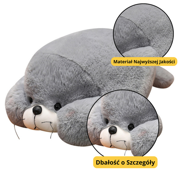 Plush Mascot Cuddly Toy Large Grey Seal 29cm