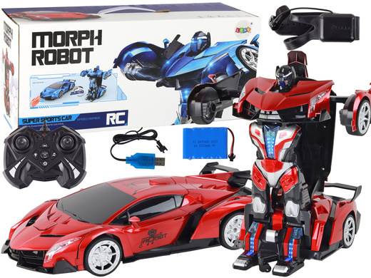 Car-Robot Transformation R/C 1:10 Red Gesture Control