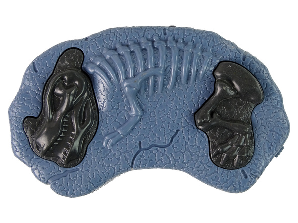 Spinnender Dinosaurier mit Bohrer aus Kunststoff