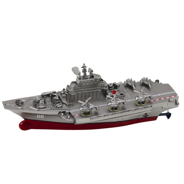 Militärschiff Ferngesteuertes Boot RC Silber 15cm