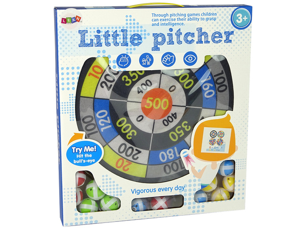 Spielset Dart 36 cm Shield Bälle auf Klettverschluss