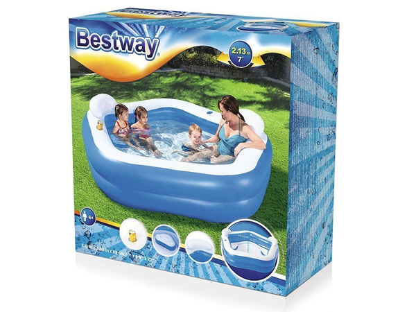 Aufblasbarer Pentagon-Pool 213 x 206 x 69 cm Bestway 54153