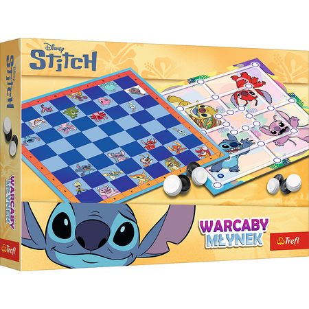 Dame- und Mühlenspiel Lilo und Stitch Trefl 02799