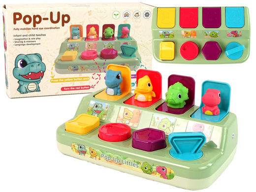 Animal Dinosaurs Toddler Pop-up Dexterity Toy.