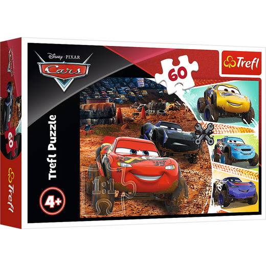Puzzle – 60 – Lightning McQueen mit Freunden – Disney Cars 3 17327