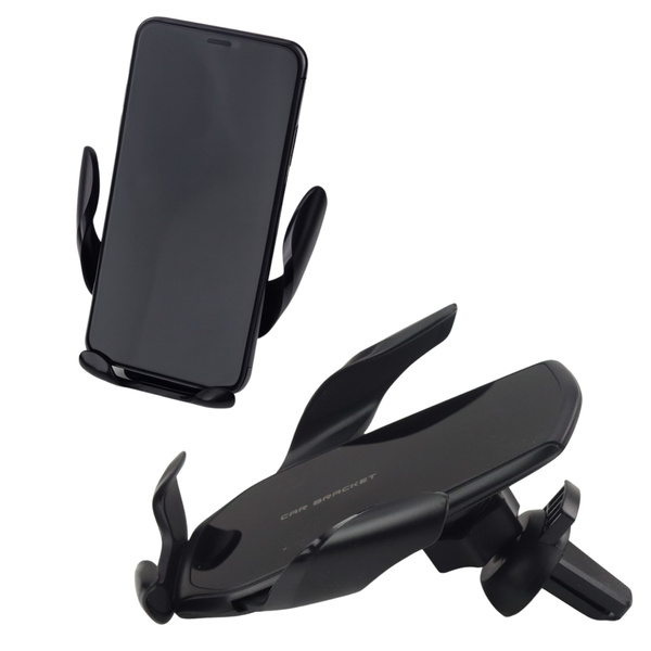 Uchwyt Samochodowy Grawitacyjny Do Kratki Wentylacyjnej Czarny