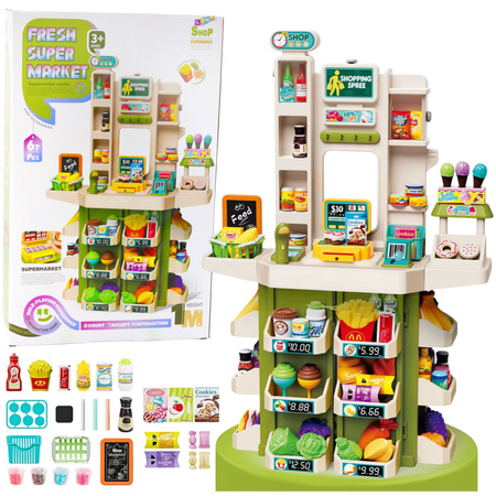 Spielzeugladen für Kinder, interaktiver Supermarkt, 67 Stück